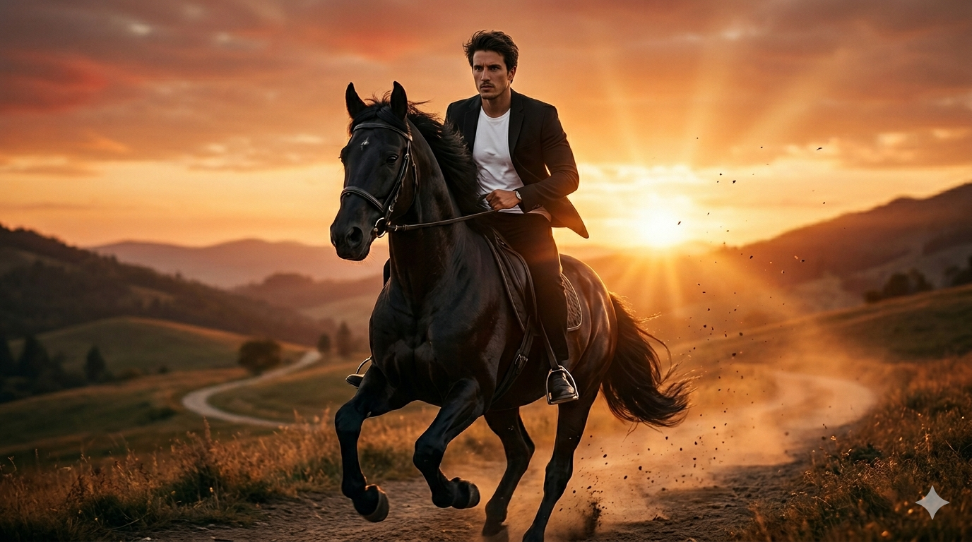 Trending Boy Riding Horse Retro Style: Gemini AI Prompts 2026